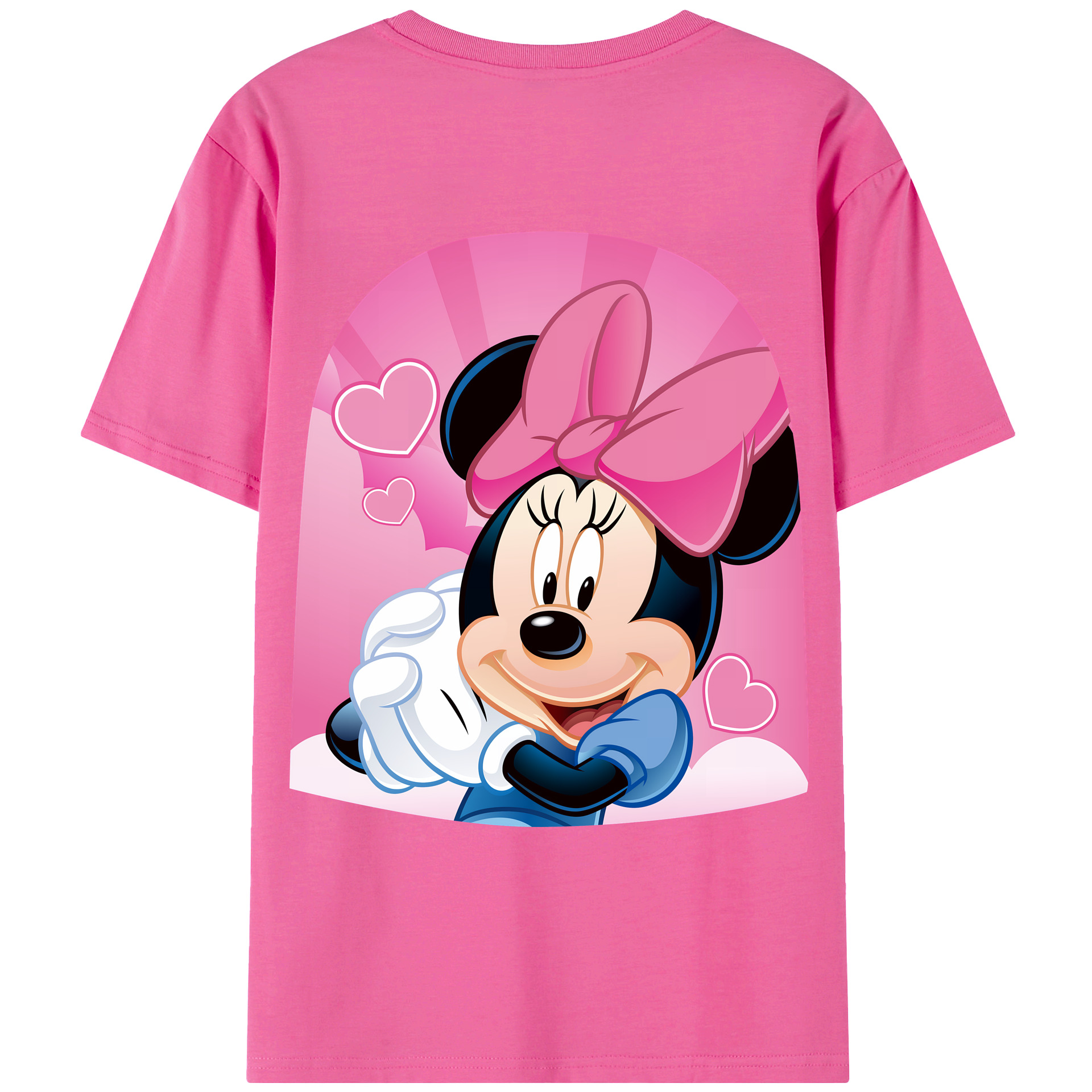 （画像用） ミッキーマウス Mickey Mouse レディース半袖Tシャツ(バックプリント)